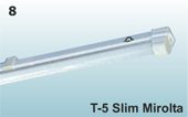 Commercial Range Lighting Luminaires - T5 Slim Mirolta with electronic ballast - Image