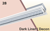 Dark Liner Decon with Chromium Plated Louvers Decorative CFL Range Lighting Luminaires - Supplier & Dealer - Image