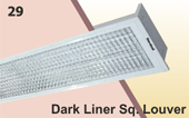 Dark Liner Square Louver with Chromium Plated Louvers Decorative CFL Range Lighting Luminaires - Shital Electrical & Co - Image