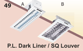 PL Dark Liner, SQ louver - decorative lighting fittings & fixtures - supplier & Dealer - Shital, Gujarat, India - Image