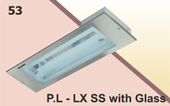 Image - PL LX SS with glass compact fluorescent lighting fittings, luminaires & fixtures - supplier & Dealer, Shital Electrical & Co,India.